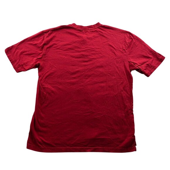 RedHead Mens Henley T-Shirt Large Short Sleeve Casual Pullover 100% Cotton Red - Picture 2 of 14